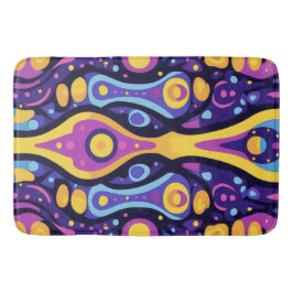 Boho Abstrakt farbig 1 Badematte