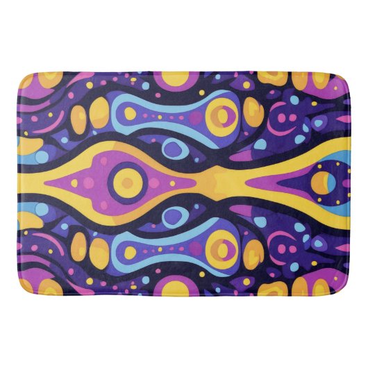 Boho Abstrakt farbig 1 Badematte (Vorderseite)