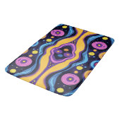 Boho Abstrakt farbig 2 Badematte (Schrägansicht)