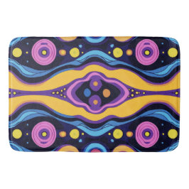 Boho Abstrakt farbig 2 Badematte