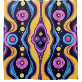 Boho Abstrakt farbig 2 Duschvorhang