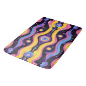 Boho Abstrakt farbig 3 Badematte (Schrägansicht)