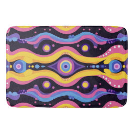 Boho Abstrakt farbig 3 Badematte