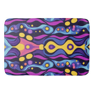 Boho Abstrakt farbig 5 Badematte