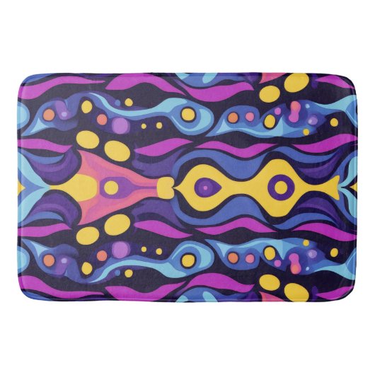 Boho Abstrakt farbig 5 Badematte (Vorderseite)