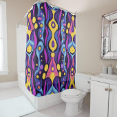Boho Abstrakt farbig 5 Duschvorhang (Beispiel)