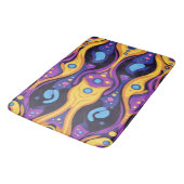 Boho Abstrakt farbig 6 Badematte (Schrägansicht)