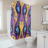 Boho Abstrakt farbig 6 Duschvorhang (Beispiel)