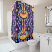 Boho Abstrakt farbig 8 Duschvorhang (Beispiel)