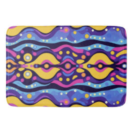 Boho Abstrakt farbig 9 Badematte