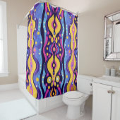 Boho Abstrakt farbig 9 Duschvorhang (Beispiel)