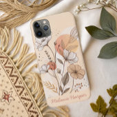 Boho abstrakt floral monogramm Case-Mate iPhone hülle