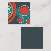 Boho abstrakt Formen Art Quadratische Visitenkarte (Vorne/Hinten)