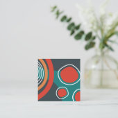 Boho abstrakt Formen Art Quadratische Visitenkarte (Stehend Vorderseite)