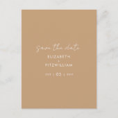 Boho Abstrakt | Gentle Fawn Save the Date Postkarte (Vorderseite)