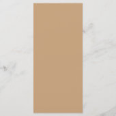Boho Abstrakt | Gentle Fawn Wedding Dinner Menükarte (Rückseite)