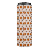 Boho Abstrakt Geometric Desert Terracotta Monogram Thermosbecher (Rückseite)