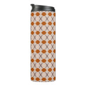 Boho Abstrakt Geometric Desert Terracotta Monogram Thermosbecher (Nach rechts gedreht)