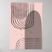 Boho Abstrakt Geometric Poster (Vorne)