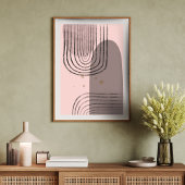 Boho Abstrakt Geometric Poster