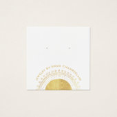 Boho Abstrakt Gold Circle Earring Display Card (Vorderseite)