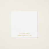 Boho Abstrakt Gold Circle Earring Display Card (Rückseite)