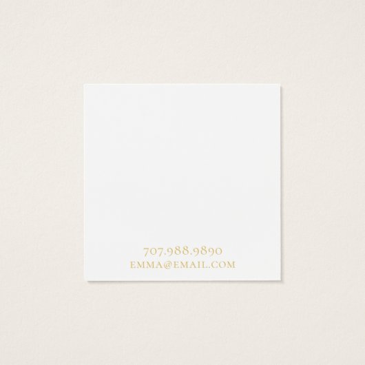 Boho Abstrakt Gold Circle Earring Display Card (Rückseite)