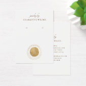Boho Abstrakt Gold Circle Earring Display Card (Schreibtisch)