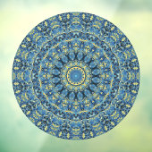 Boho Abstrakt Groovy Van Gogh Starry Night Mandala Fensteraufkleber (Blatt 3)