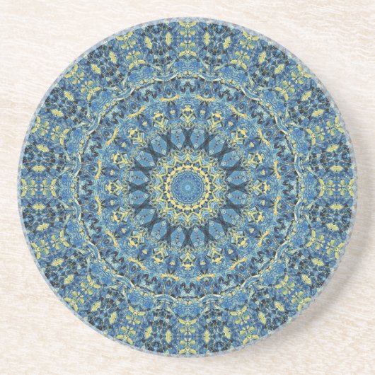 Boho Abstrakt Groovy Van Gogh Starry Night Mandala Getränkeuntersetzer (Vorne)