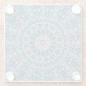Boho Abstrakt Groovy Van Gogh Starry Night Mandala Glasuntersetzer (Rückseite)