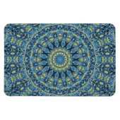 Boho Abstrakt Groovy Van Gogh Starry Night Mandala Magnet (Horizontal)