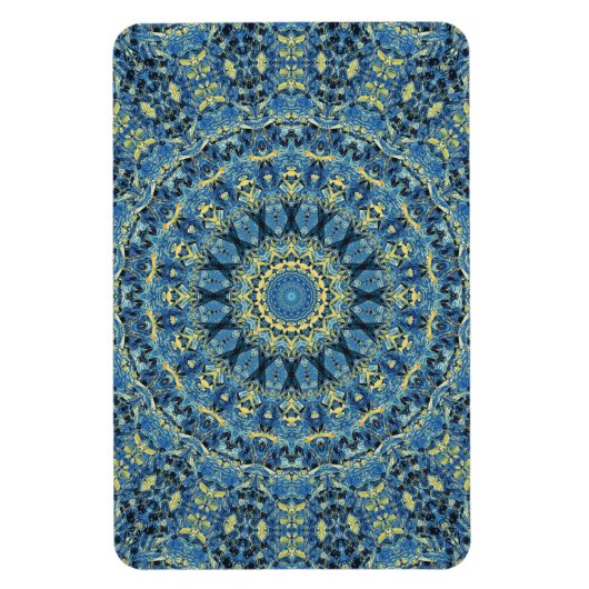 Boho Abstrakt Groovy Van Gogh Starry Night Mandala Magnet (Vertikal)