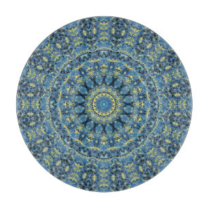 Boho Abstrakt Groovy Van Gogh Starry Night Mandala Schneidebrett