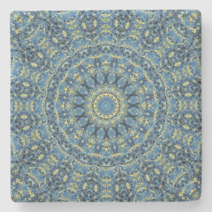 Boho Abstrakt Groovy Van Gogh Starry Night Mandala Steinuntersetzer