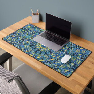 Boho Abstrakt Groovy Van Gogh Sternennacht Mandala Schreibtischunterlage