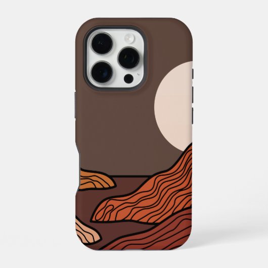 Boho Abstrakt iPhone/iPad Gehäuse iPhone Hülle (Rückseite)