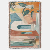 Boho Abstrakt Landschaft (10) Decke (Vorderseite Vertikal)