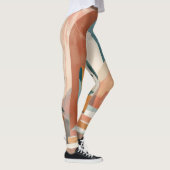 Boho Abstrakt Landschaft (10) Leggings (Rechts)