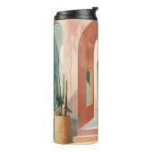 Boho Abstrakt Landschaft (10) Thermosbecher (Nach links gedreht)