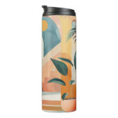 Boho Abstrakt Landschaft (10) Thermosbecher (Nach rechts gedreht)