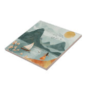 Boho Abstrakt Landschaft (11) Fliese (Seite)