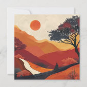 Boho Abstrakt Landschaft (19) (Vorderseite)