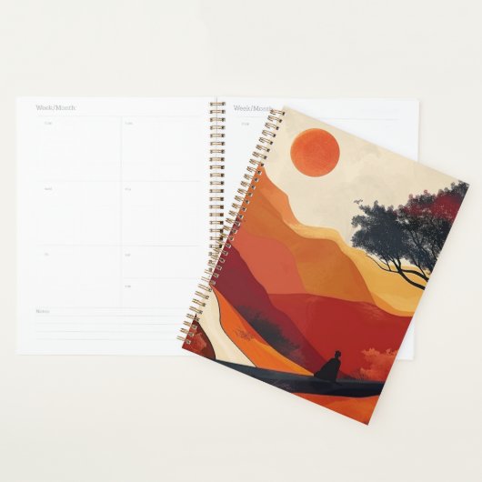 Boho Abstrakt Landschaft (19) Planer (Anzeige)