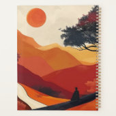 Boho Abstrakt Landschaft (19) Planer (Rückseite)