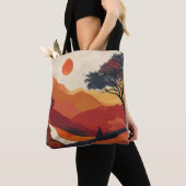 Boho Abstrakt Landschaft (19) Tasche (Von Nahem)