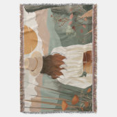 Boho Abstrakt Landschaft (20) Decke (Vorderseite Vertikal)