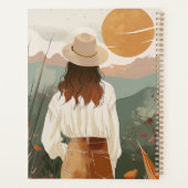 Boho Abstrakt Landschaft (20) Planer (Rückseite)