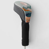 Boho Abstrakt Landschaft (21) Golf Headcover (angewinkelt)