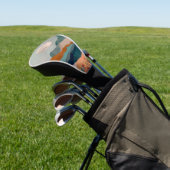 Boho Abstrakt Landschaft (21) Golf Headcover (In SItu)